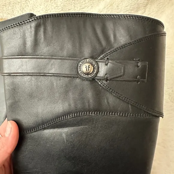 Frye Molly button tall riding boots