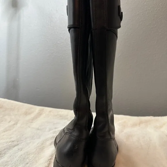 Frye Molly button tall riding boots