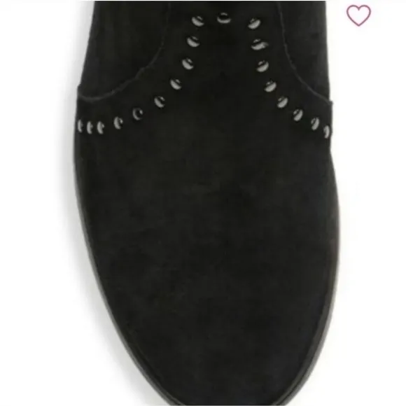 Frye | NWT Studded Suede booties boots Black 6.5