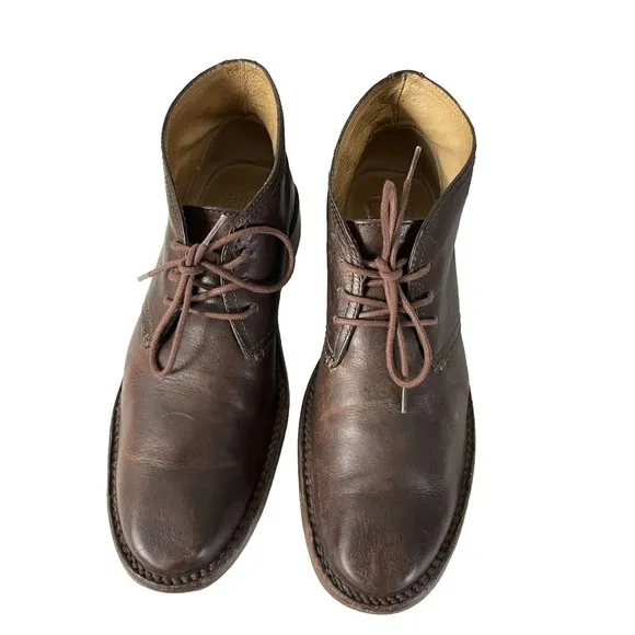 Frye Oliver Chukka Espresso leather boots MRSP $268 SIZE 10 1/2 D FAST SHIPPING