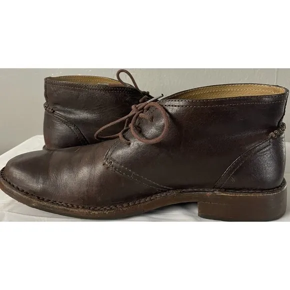 Frye Oliver Chukka Espresso leather boots MRSP $268 SIZE 10 1/2 D FAST SHIPPING