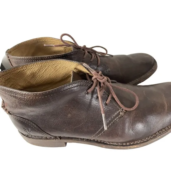 Frye Oliver Chukka Espresso leather boots MRSP $268 SIZE 10 1/2 D FAST SHIPPING