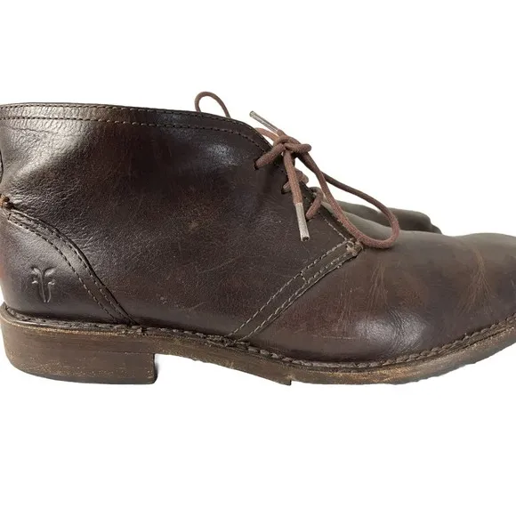 Frye Oliver Chukka Espresso leather boots MRSP $268 SIZE 10 1/2 D FAST SHIPPING