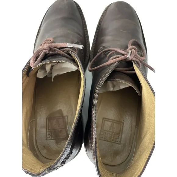 Frye Oliver Chukka Espresso leather boots MRSP $268 SIZE 10 1/2 D FAST SHIPPING
