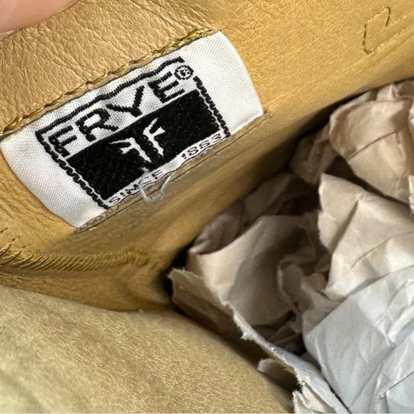 Frye Paige Tall Riding Boots 7.5 Leather Brown Equestrian