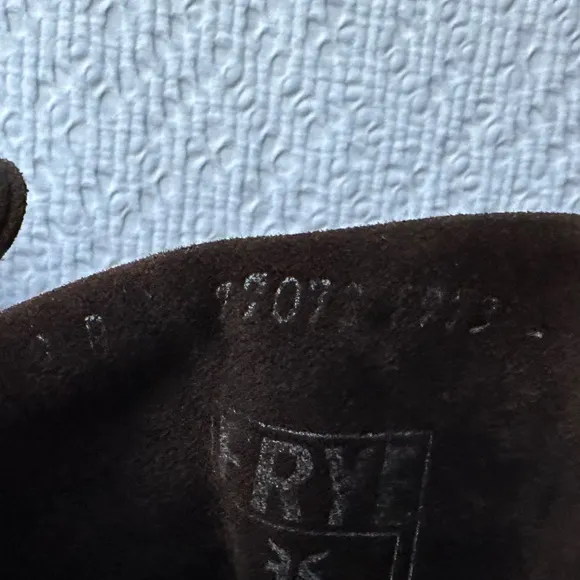 Frye Pull on Chocolate Suede Slouch Riding Boots SZ 9