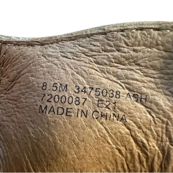 Frye Rory Bootie Ash Nubuck Leather Western Ankle Boots Tan Brown Size 8.5