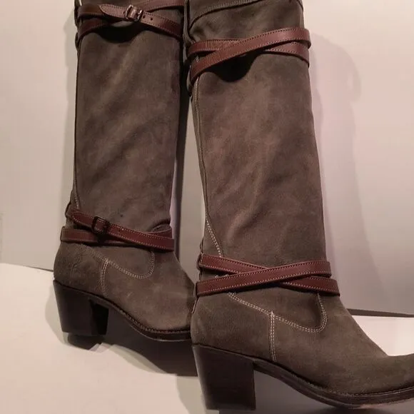 Frye Suede Distressed  Boots Women's