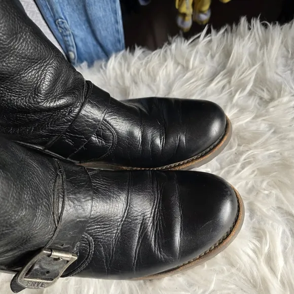 Frye Veronica Leather Moto Boots