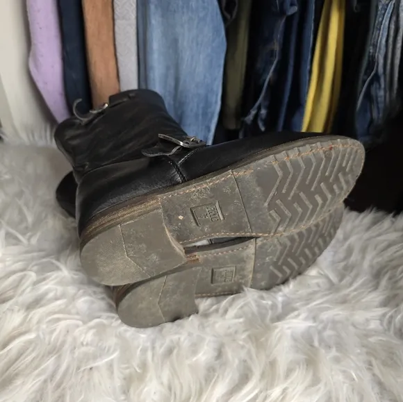 Frye Veronica Leather Moto Boots
