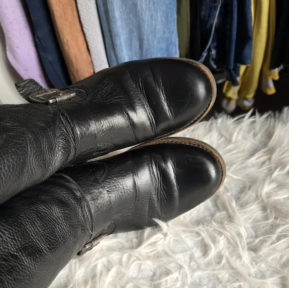 Frye Veronica Leather Moto Boots