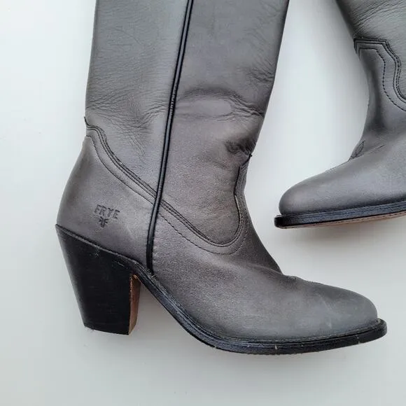Frye Vintage Pull On Cowboy Western Boots