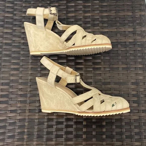 Frye wedge sandals, women’s size 10