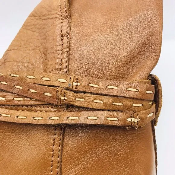Frye Women’s Ankle Boot Tan Leather Slip On Classic Date Night Size 9.5 B