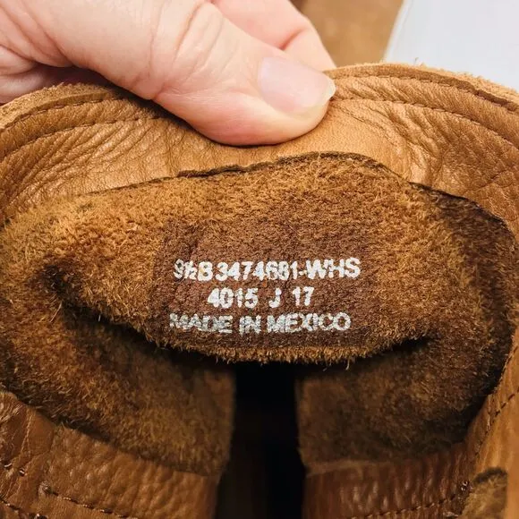 Frye Women’s Ankle Boot Tan Leather Slip On Classic Date Night Size 9.5 B