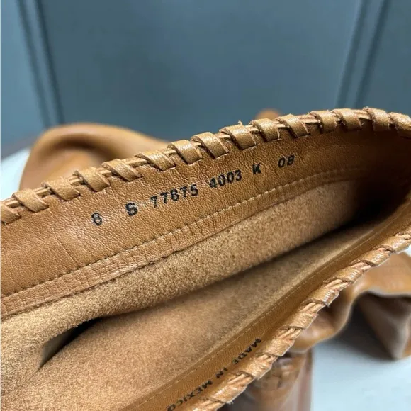 Frye Women's Size 8 B Pull On Soft Tan Leather Western Mid Calf Boots (77875)