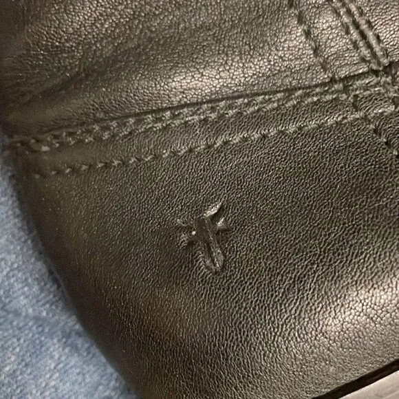 Frye Anna Short Boots Black Leather Size 7