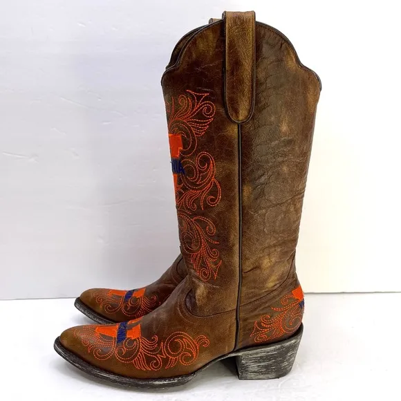 GAMEDAY BOOTS University Of Virginia Cavaliers Brown NEW Cowboy Boots Size 6.5