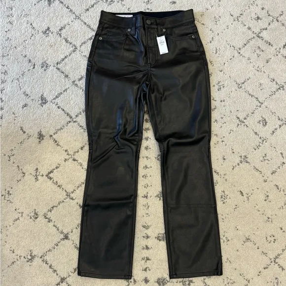 GAP High Rise Faux-Leather Vintage Slim Vegan Pant