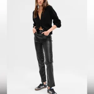 GAP High Rise Faux-Leather Vintage Slim Vegan Pant