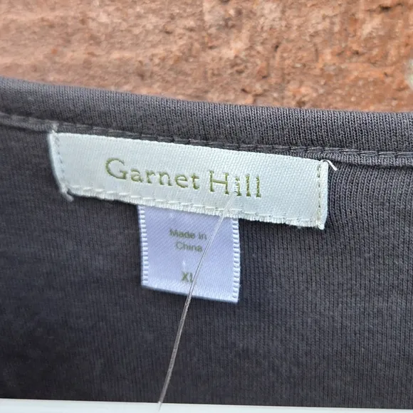 Garnet Hill Grey Modal Blend Jersey Knit Dress Size 14