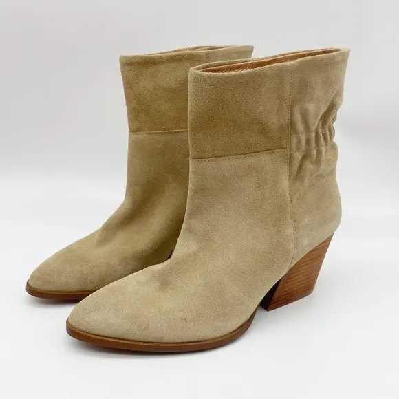 Garnet Hill Suede Ankle Boots Made in Spain. Size 38