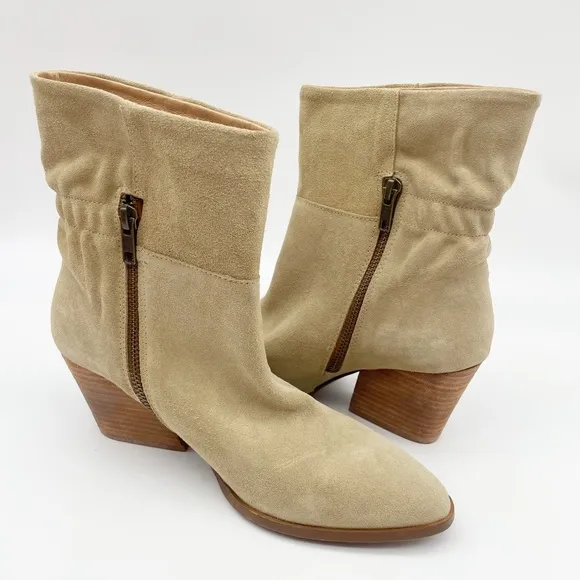 Garnet Hill Suede Ankle Boots Made in Spain. Size 38