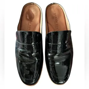 gentle souls by Kenneth Cole | Women’s black patents leather slip on loafers 8.5