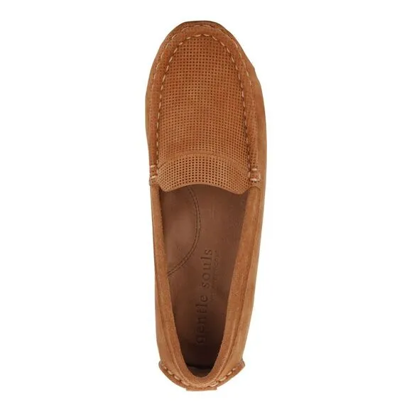 GENTLE SOULS KENNETH COLE Womens Brown Moc-Driver Mina Loafers Shoes 6.5