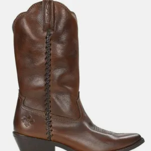 Gently Used Brown Leather Patricia Nash Western Boots