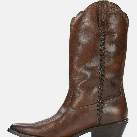 Gently Used Brown Leather Patricia Nash Western Boots