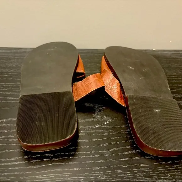 Genuine Handmade Men's  Sandals Brown  - Size 10