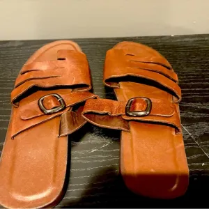 Genuine Handmade Men's  Sandals Brown  - Size 10