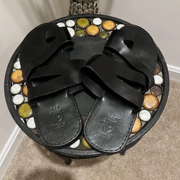 Genuine Handmade Men's  Sandals Brown Size 8