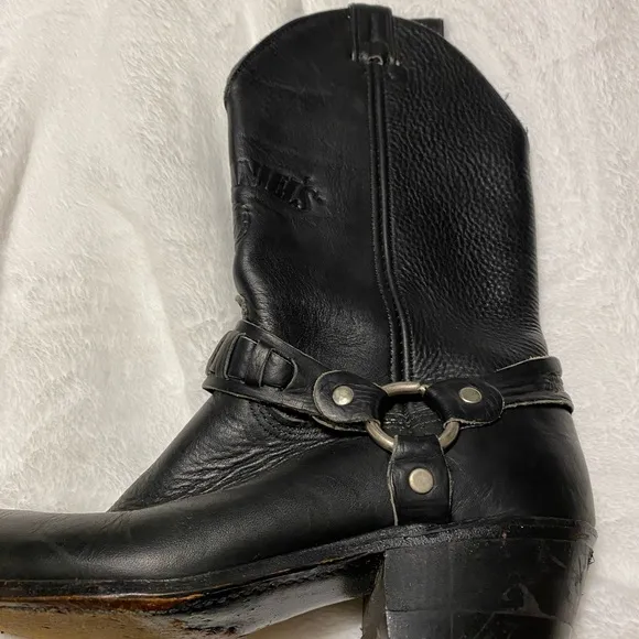 Genuine Leather “Jack Daniels” logo cowboy boots