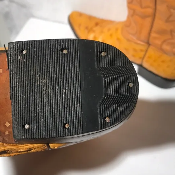 Genuine Ostrich Cowboy Boots