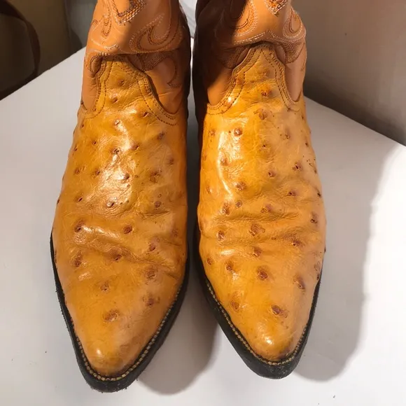 Genuine Ostrich Cowboy Boots