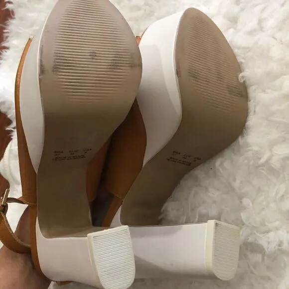 Genuine Leather super high platform sandra’s  7