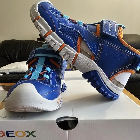 GEOX Sandals Geox Dynomix Waterproof Closed Toe Sandals Unisex Blue Kid's Size 2