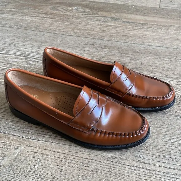 G.H. Bass &amp; Co. x Weejuns Brown Leather Penny Loafers