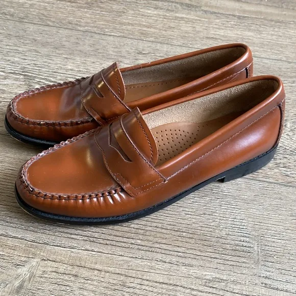 G.H. Bass &amp; Co. x Weejuns Brown Leather Penny Loafers