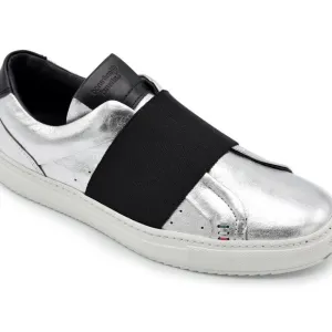 Gianfranco Lattanzi Women Sneaker in Silver Leathe