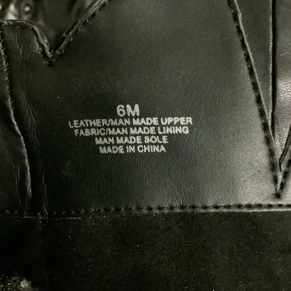 GIANNI BINI Studded Black Leather Boots SZ-6M
