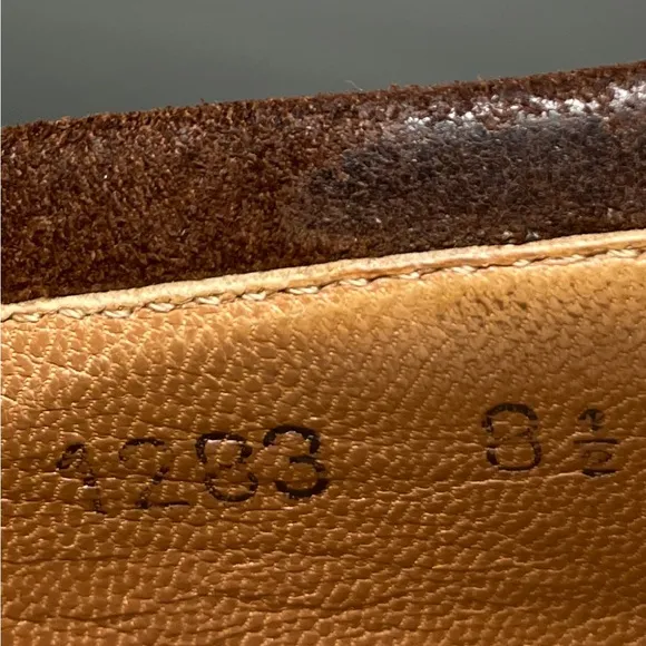 Gianni Versace Mens Suede Leather loafers logo medusa sz 8.5