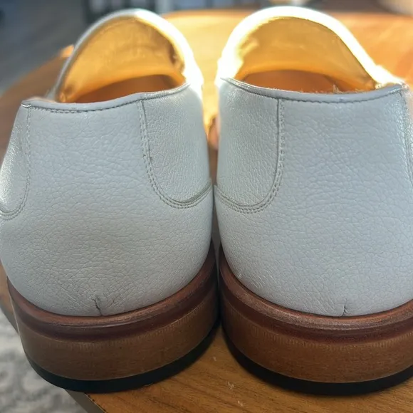 Giorgio’s of Palm Beach white leather horse it loafers made in Spain size 11.5