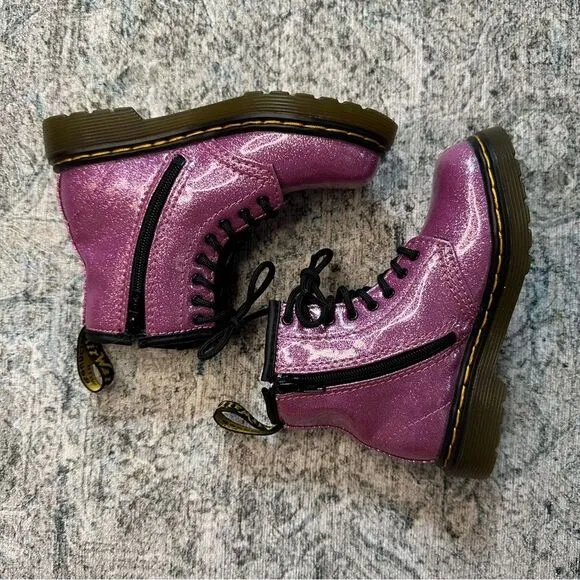 Girls Dr Martens Glitter Boots
