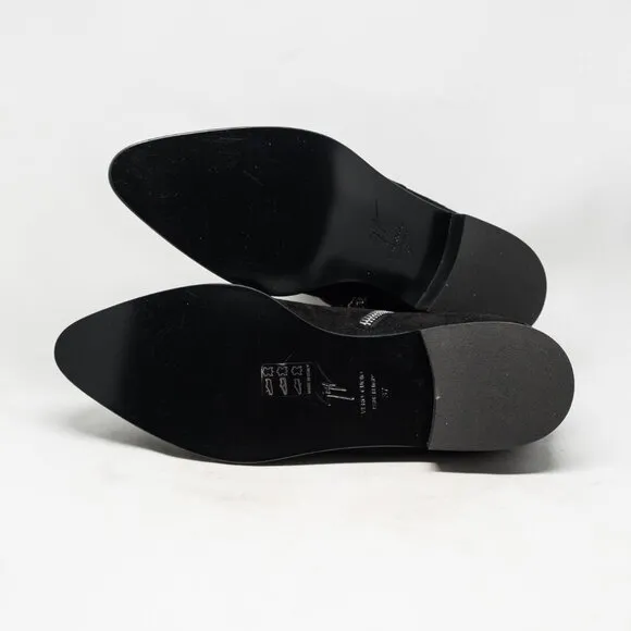 Giuseppe Zanotti Black Suede Ankle Boots