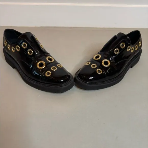 Giuseppe Zanotti Patent Loafers | Size 8.5 | Gold Detail | Authentic