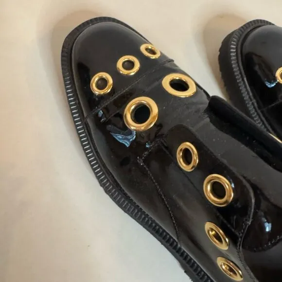 Giuseppe Zanotti Patent Loafers | Size 8.5 | Gold Detail | Authentic