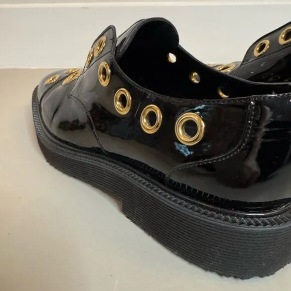 Giuseppe Zanotti Patent Loafers | Size 8.5 | Gold Detail | Authentic